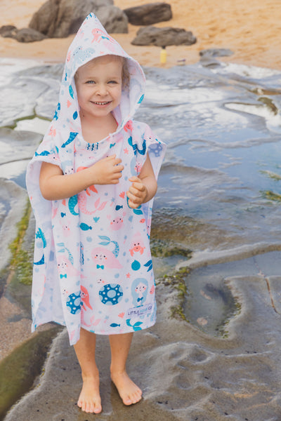PONCHO PAL Mermaid Little Aqua Co